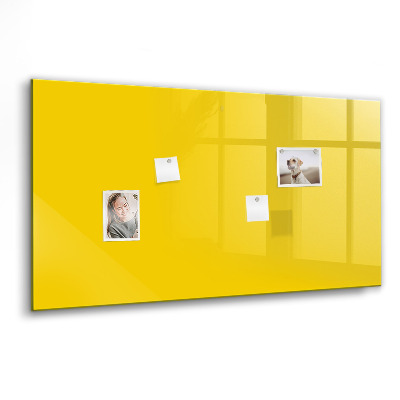 Magnetisch wandbord Lichtgele kleur