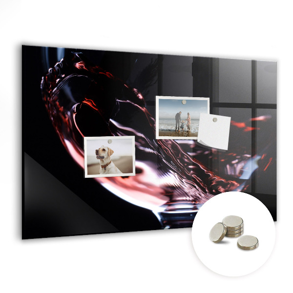 Memobord keuken Glas wijn