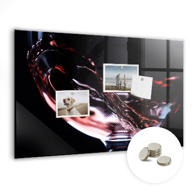 Memobord keuken Glas wijn