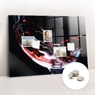 Memobord keuken Glas wijn