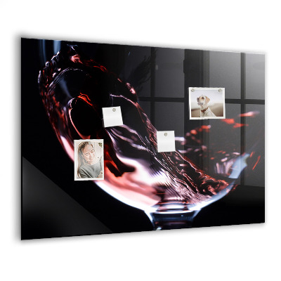 Memobord keuken Glas wijn