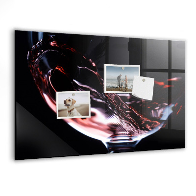 Memobord keuken Glas wijn