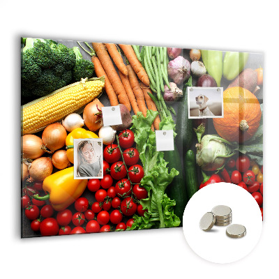 Magnetisch wandbord Verse groenten