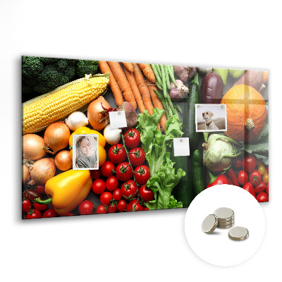 Magnetisch wandbord Verse groenten