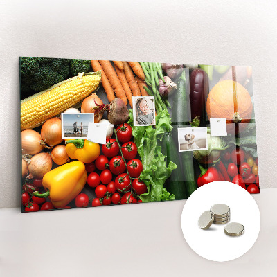 Magnetisch wandbord Verse groenten