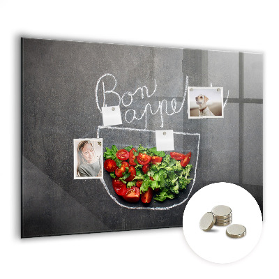 Magnet board Opschrift 'Smakelijk eten'