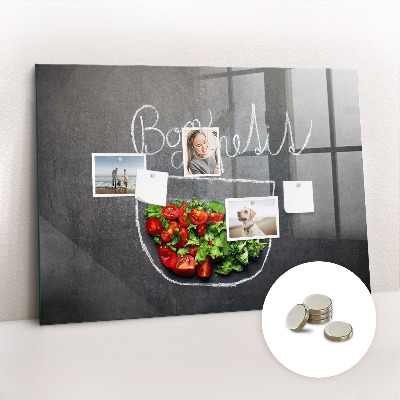 Magnet board Opschrift 'Smakelijk eten'