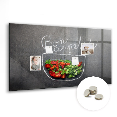 Magnet board Opschrift 'Smakelijk eten'