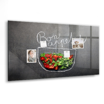 Magnet board Opschrift 'Smakelijk eten'