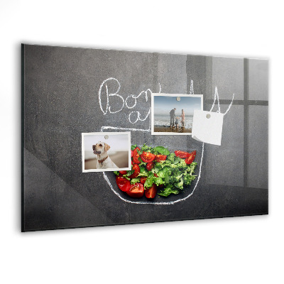Magnet board Opschrift 'Smakelijk eten'