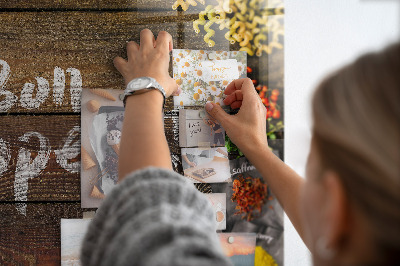 Magnetisch wandbord Het opschrift eet smakelijk