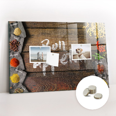 Magnetisch wandbord Het opschrift eet smakelijk
