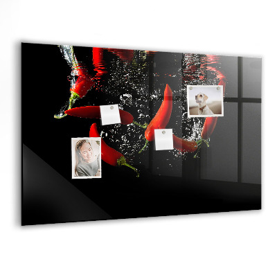Magnet board Paprika's in water
