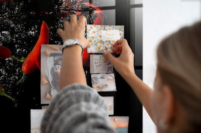 Magnet board Paprika's in water