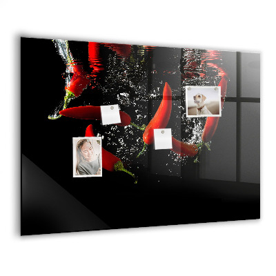 Magnet board Paprika's in water