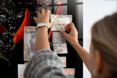 Magnet board Paprika's in water