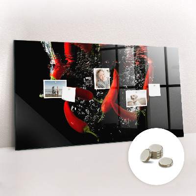 Magnet board Paprika's in water