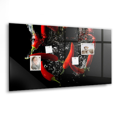 Magnet board Paprika's in water