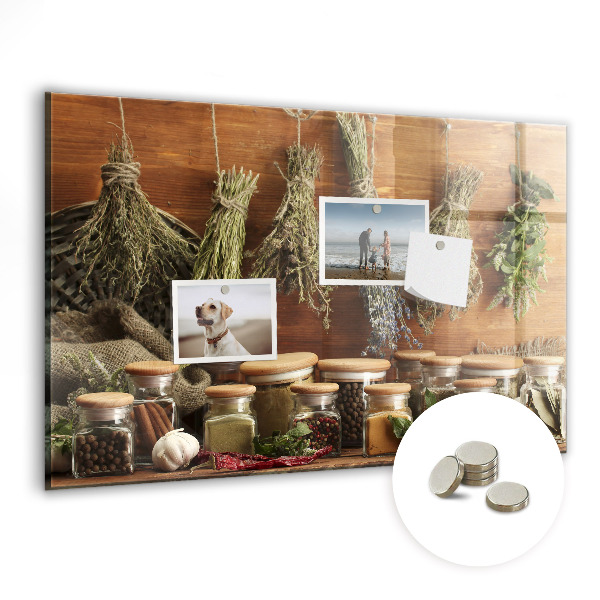 Memobord keuken Specerijen