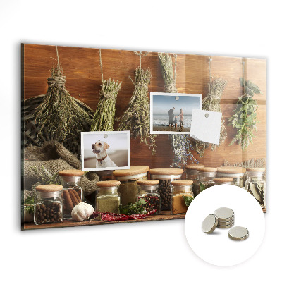 Memobord keuken Specerijen