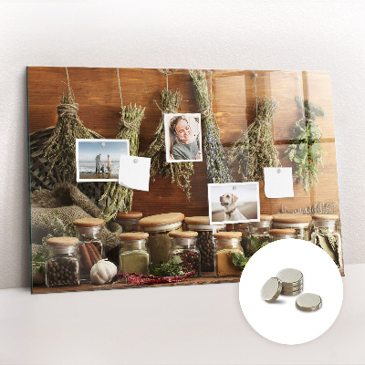Memobord keuken Specerijen