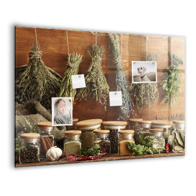 Memobord keuken Specerijen
