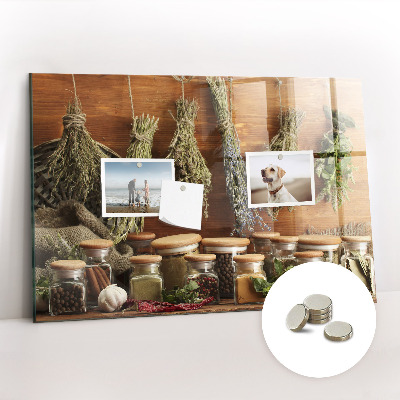 Memobord keuken Specerijen