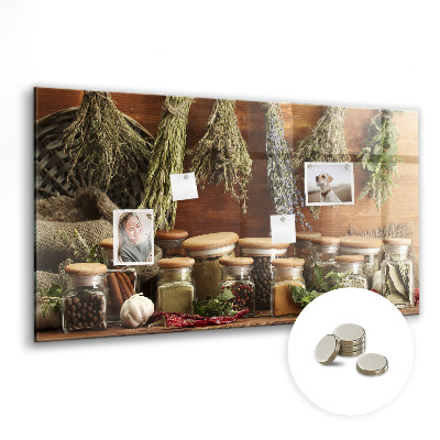 Memobord keuken Specerijen