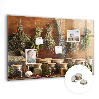 Memobord keuken Specerijen