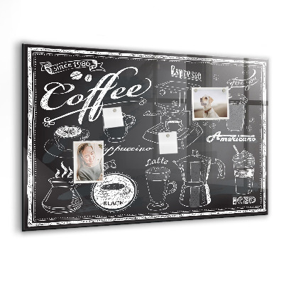 Magnetisch wandbord Koffiezetapparaten