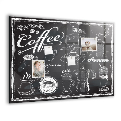 Magnetisch wandbord Koffiezetapparaten