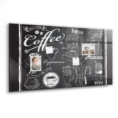 Magnetisch wandbord Koffiezetapparaten