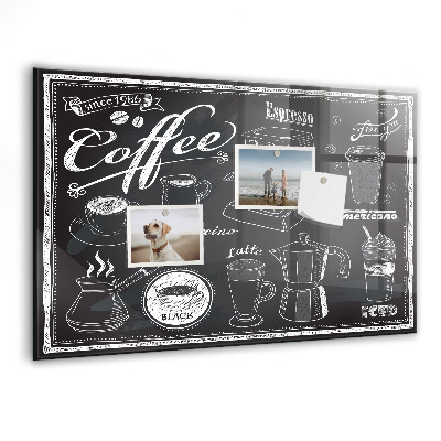 Magnetisch wandbord Koffiezetapparaten