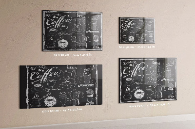 Magnetisch wandbord Koffiezetapparaten