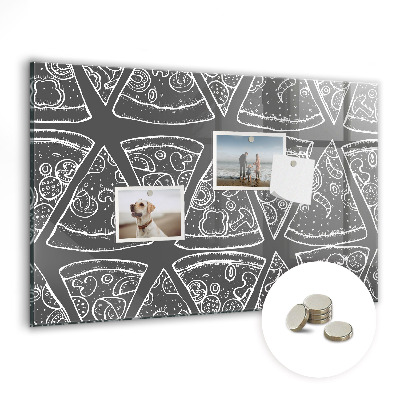 Memobord keuken Geschilderde pizza