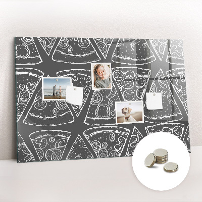 Memobord keuken Geschilderde pizza