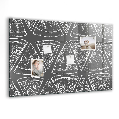 Memobord keuken Geschilderde pizza