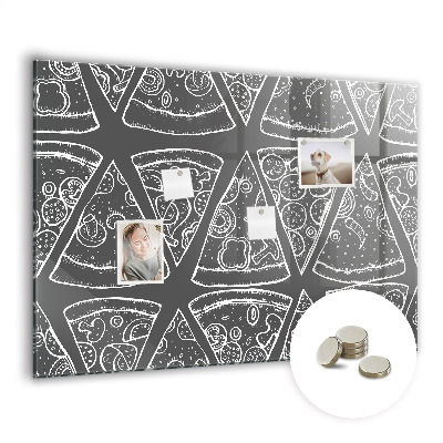 Memobord keuken Geschilderde pizza