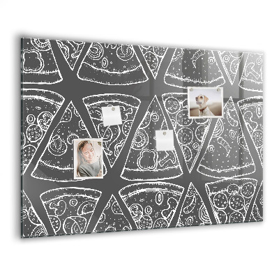 Memobord keuken Geschilderde pizza