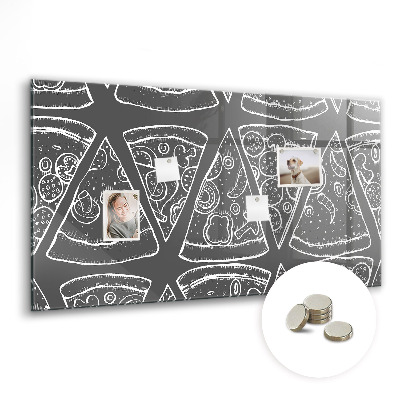 Memobord keuken Geschilderde pizza