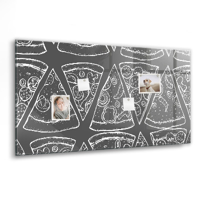 Memobord keuken Geschilderde pizza