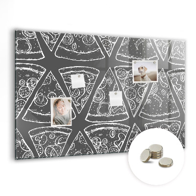 Memobord keuken Geschilderde pizza