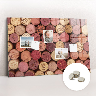 Magnetisch wandbord Wijnkurken