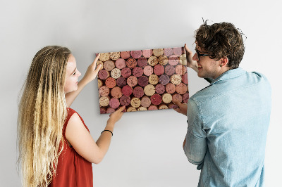 Magnetisch wandbord Wijnkurken