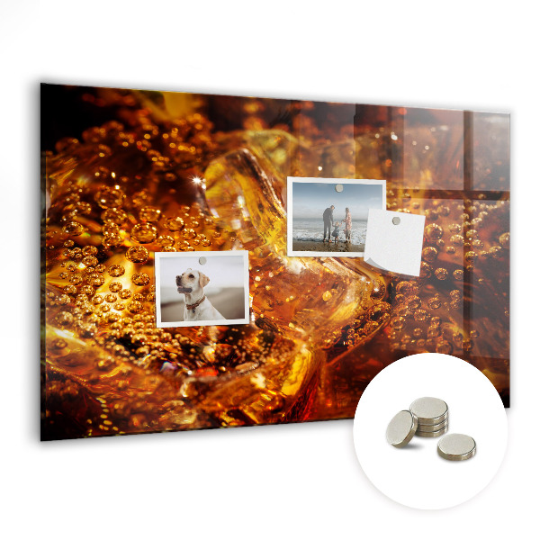 Magnet board Close-up van de drank