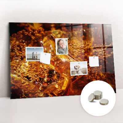 Magnet board Close-up van de drank