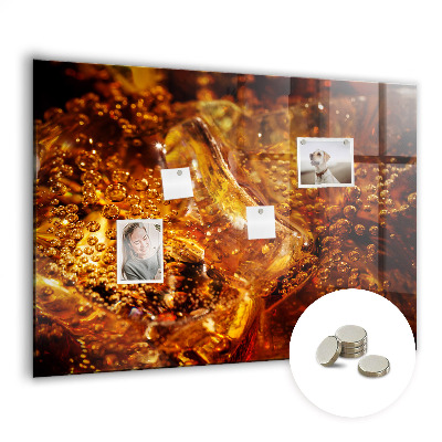 Magnet board Close-up van de drank