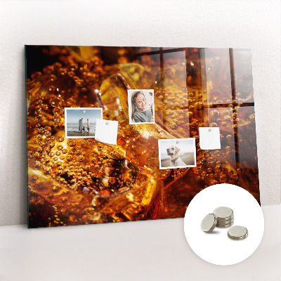Magnet board Close-up van de drank
