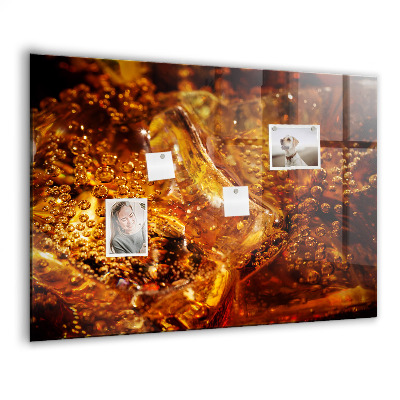 Magnet board Close-up van de drank