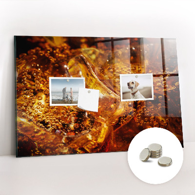 Magnet board Close-up van de drank